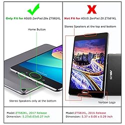 Infiland Verizon ASUS ZenPad Z8s Case- Tri-Fold