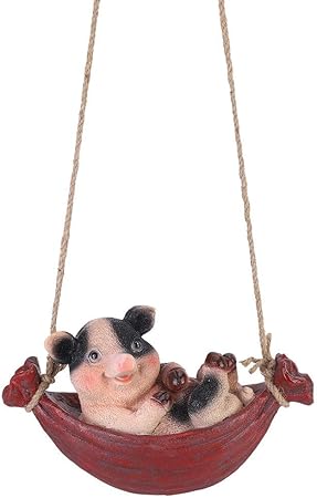 Filfeel Wosume Decor Animal Suspendu Jardin Statue Resine Mignon Animal Statue Arbre Suspendu Decor Exterieur Ornement Pour Parc Jardin Cour 1 Amazon Fr Jardin