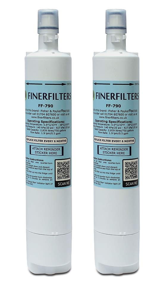 Finerfilters FF-790 Fridge Water Filter Compatible with Fisher & Paykel 847200 (2)