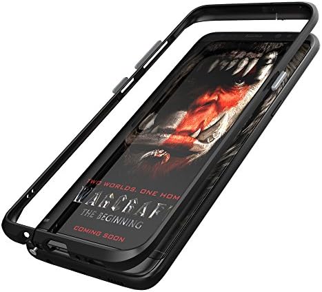 Galaxy S8 PLUS Bumper,Anwish 3D Curved Surface CNC Aviation Aluminum Alloy Metal Scratch-Resistant Built-in Sponge Drop Protection Bumper Frame Shell for Galaxy S8 PLUS Black