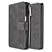 Galaxy S7 Case, Belk Hi-Vol Detachable (Black) Leather Magnetic Sport Wallet Flip Case Folio Stand Case Zipper Coin Purse Card Slot Pocket Wallet Pouch for Samsung Galaxy S7