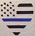 Thin Blue Line Heart Vinyl Decal for Home or Car - Looks Great on Motorcycles, Laptops, Windows Also! High Quality Vinyl. (Black with Blue Line)