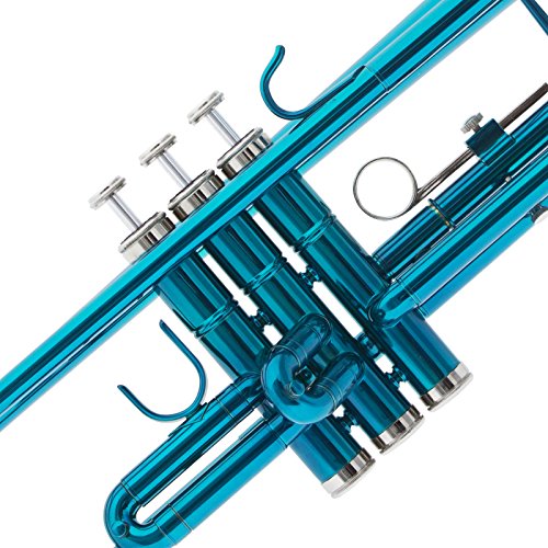 4 Mendini+Blue+Lacquer+Brass+Trumpet