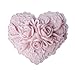 Moldiy Heart Shape Silicone Soap Making Art Clay Craft Mold with Delicate Floral Pattern