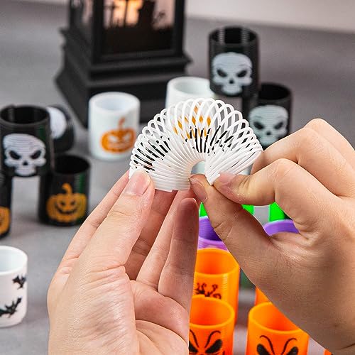 AMOR PRESENT Halloween Coil Springs for Kids, 40PCS Magic Spring Toys Halloween Toys Bulk for Halloween Party Goodie Bag Stuffers Party Favors Treat Bag Gifts