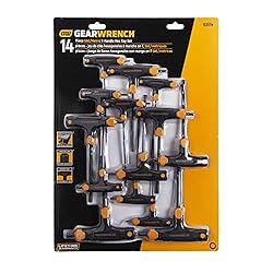 GEARWRENCH 14 Piece SAE/Metric T-Handle Hex Key Set