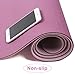 Non Slip Yoga Mat, LetsFunny Thick Eco Friendly Large Yoga Mats with Carrying Strap for Women,Men - 1/4-Inch SGS Certified TPE Exercise Anti-Tear Workout Mat for Pilates Yoga Fitness