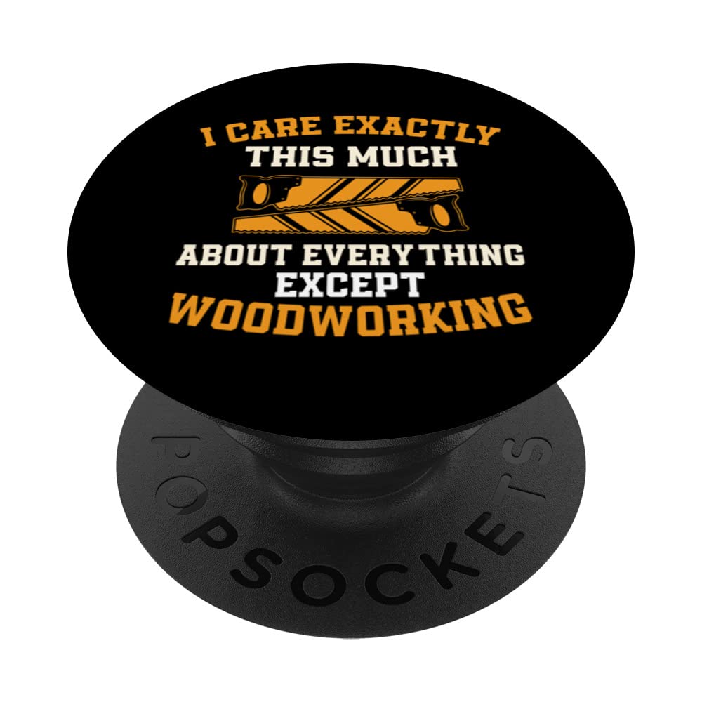 Funny Woodworker Outfit For Carpenter And Handyman PopSockets Swappable PopGrip