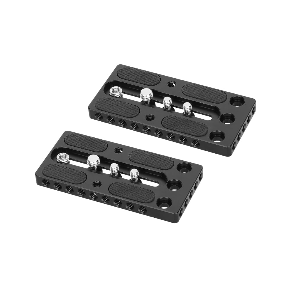 SZRIG Camera Base Plate with 1/4"-20 & 3/8"-16 Screw Thread(2 Pieces)