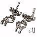 Yiguo AX31001/AX31002 Aluminum Steering Knuckle Arm & C Hub Carrier compatiable for Axial Yeti 1/10 RC Rock Racer 90026 Titanium