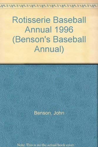 Rotisserie Baseball Annual 1996 Bensons Baseball Annual - 