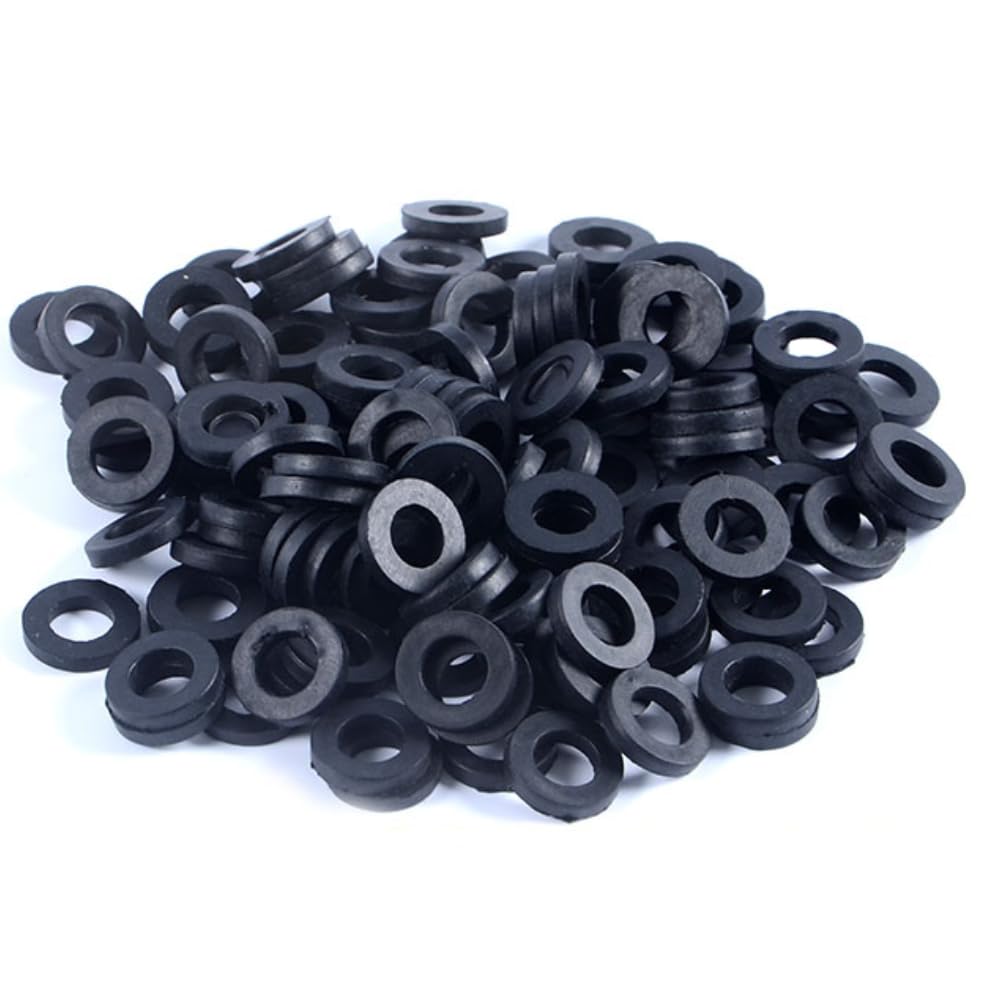 Schläfer 183315 | Gasket Set for Aerator M24x1 Water Tap Bathroom and Kitchen, Flat Rubber Hydraulic Seals for Reducing M24(i) x H 2.8 mm - Pack of 50