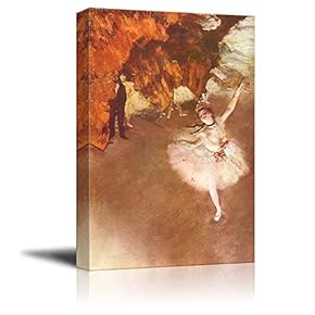 Prima Ballerina by Edgar Degas - Canvas Print Wall Art Famous Painting Reproduction - 12" x 18"