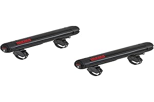 YAKIMA Roof Rack for 4 Pair Skis or 2 Snowboards, Universal Car Mount w/Expandable Hinge, FatCat EVO 4