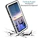 lanwow Compatible with Samsung Galaxy S9 Waterproof Case, S9 Wireless Charging Support Case Shockproof Snowproof Built-in Screen Protector Rugged Waterproof Case for Galaxy S9- Classic Black