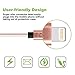 Aonsen 3Pack 6FT Charging Cable Cord Nylon Braided 8 Pin to USB Lightning Cable Charger Cord for iPhone 7/SE/5/5s/6/6s/6 Plus,iPad Air/Mini,iPod,Compatible with iOS10(Rose-Gold)