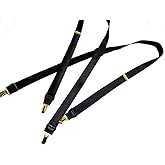 Hold-Up Suspender Company Formal Series Suspenders for Men in Traditional X and Y-Back Styles with USA Patented No-Slip Clips