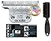 Andis Equine UltraEdge T-84 Extra Wide Horse Blade for Detachable Blade Clippers Leaves Hairs 3/32 - 2.4mm with Bonus Clening Brush