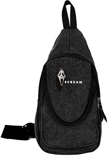 MTV Scream Special Logo Men Women Outdoor Backpack Crossbody Sling Shoulder Chest Bags