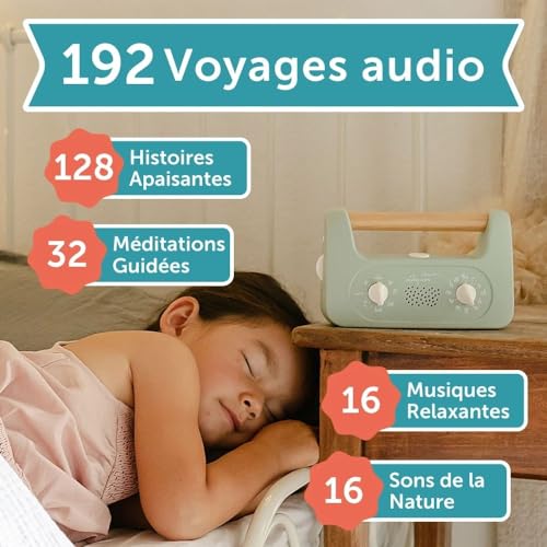 Morphée - My Little Morphée - Multilingual Version (English, French, Spanish, German) - Sleep and Calm Meditation Box for Kids Ages 3 and Up - No Waves and No Screens