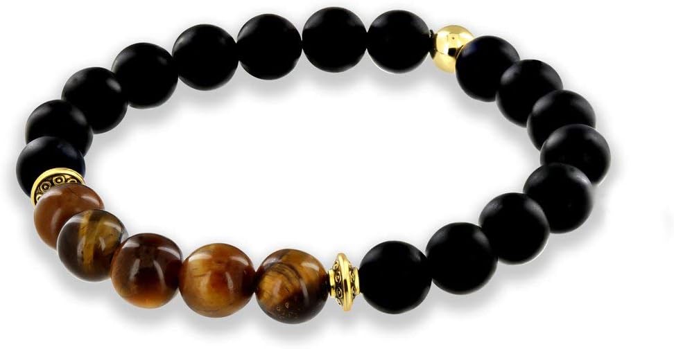 Gemstone Healing Chakra Bracelet Anxiety Crystal Natural Stone Men Women Stress Relief Reiki Yoga Diffuser Semi Precious