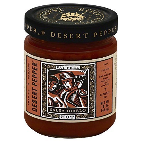 Desert Pepper Trading Diablo Hot Salsa, 16 Ounce -- 6 per case. by Desert Pepper