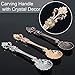 Gracelife Retro Coffee Stirring Spoon Sugar Spoon Tea Spoon Ice-cream Spoon Pack-12 Boxed (Flower1doz)