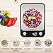 Digital Kitchen/Food Scale Grams and Ounces - Ultra Slim/Multifunction/Tare Function Kitchen Weight Scales for Cooking & Baking - 22lb/10kg Capacity,0.04oz/1g(Batteries Included)