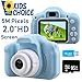 Toys for 4-6 Year Old Boys, Kids Camera HD Digital Video for Kids, Toddler Rechargeable Camera, Christmas Birthday Gifts Idea for 4 5 6 7 8 Boy by huwairen (Free 16GB Memory Card Included)