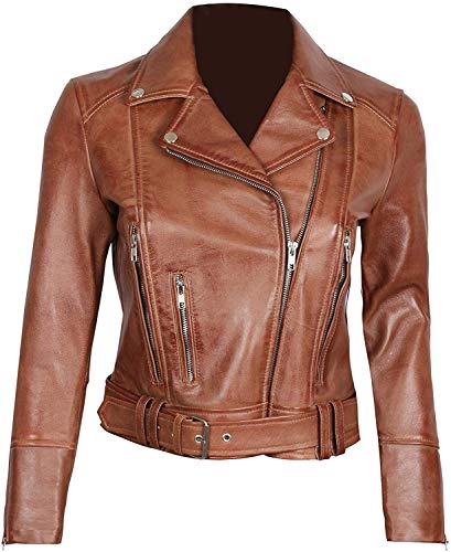 chocolate leather jacket womens
