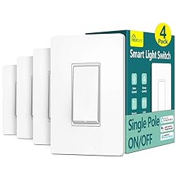 TREATLIFE Smart Light Switch Single Pole Works with