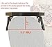 Utrax Wooden Sofa Arm Clip on Snack Table Wood Chair Armrest Tray Organizer Romote Caddy (Black)