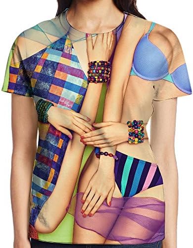 Xiaobaby Fashion Beauty Sexy Fashion Woman Body In Swimsuit People Classic Sports T-Shirts XL