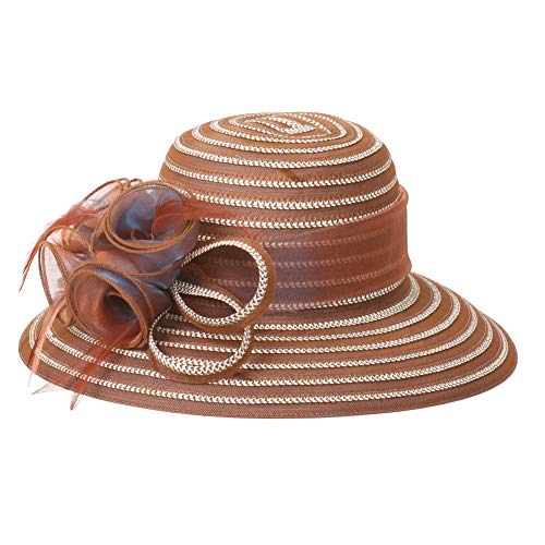 Go Mai Accessories Lady Derby Dress Church Cloche Hat Bow Bucket Wedding Bowler Hats Travel Casual Hat Coffee