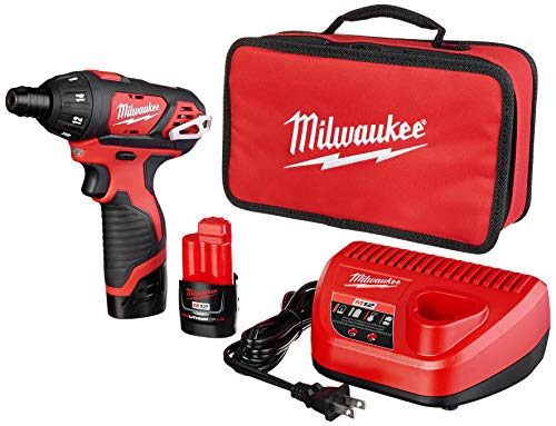 Milwaukee 2401-22 M12 12-Volt Lithium-Ion 1/4 in. Hex Screwdriver Kit