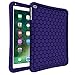 Fintie iPad 9.7 2018 2017 / iPad Air 2 / iPad Air Case - [Honey Comb Series] Light Weight Anti Slip Kids Friendly Shock Proof Silicone Protective Cover for iPad 6th / 5th Gen, iPad Air 1 2, Navy
