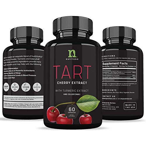 Tart Cherry Extract Capsules With Celery Seed And Turmeric 2500 Mg Uric Acid Cleanse Support Joint Comfort And Muscle Recovery Benefits Of Tart Cherry Juice Concentrate 60 Capsules In Oman Whizz