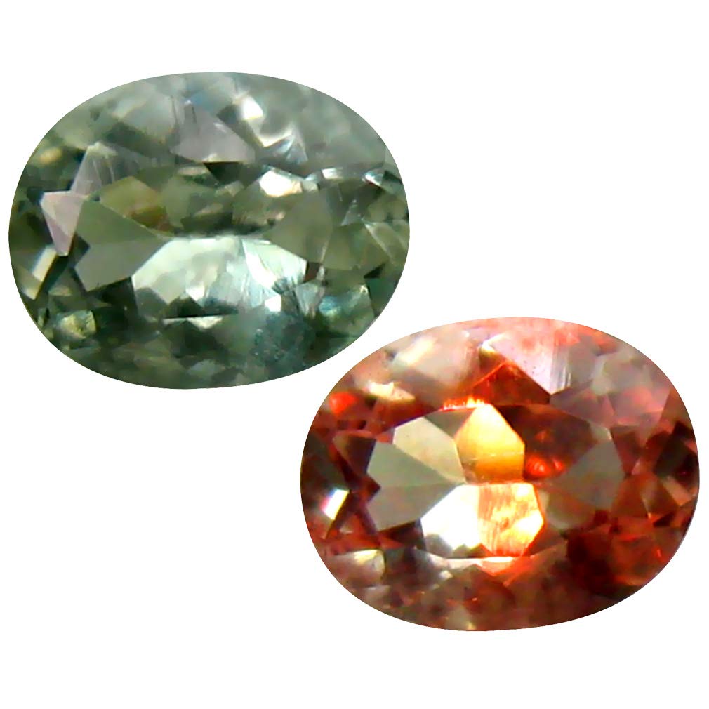 0.42 ct OVAL SHAPE (5 x 4 mm) 100% NATURAL (UN-HEATED) COLOR CHANGE ALEXANDRITE LOOSE GEMSTONE