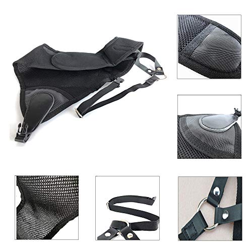 Archery Chest Guard, Upgraded Version Black Adjustable Simple Nylon