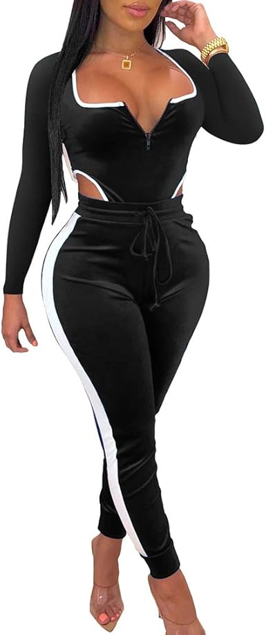 tight velvet jumpsuit