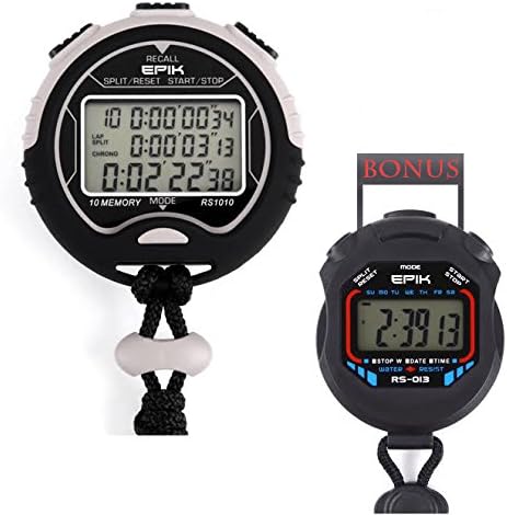 EPIK - Sports Stopwatch, Timer, Pacer and Clock with BONUS Stopwatch