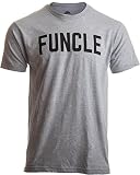 Funcle | Fun Funny Uncle New Baby Pregnancy Maternity Niece Nephew Men T-Shirt-(Adult,XL) Heather Grey