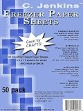 C. Jenkins 50 Industrial Freezer Paper Sheets 8.5" x 11"