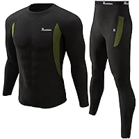 UNIQUEBELLA Men's Thermal Underwear Sets Top & Long Johns Fleece