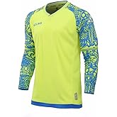 KELME Kids Soccer Goalie Jersey Goalkeeper Jerseys Kids Goalkeeper Long Sleeve Match Training Jersey Autumn and Winter