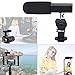 Smartphone Microphone, Camera Microphone Fit for Canon, Sony, Nikon, DSLR Camera/DV, Video Microphone with Real-time Monitoring System, Furry Wind Screen for Phone and Camera (Not for Canon T5i,T6)