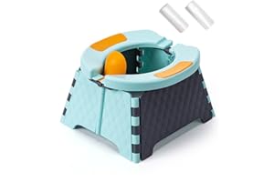 SUNNYSMILE Toddler Portable,Portable Potty Training Toilet for Toddler Kids,Potty Training,Seat for Kids Baby Foldable Toilet,Easy to Use, Apply to Seat Emergency Toilet for Car, Camping, Outdoor, Indoor