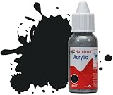 Humbrol No.21 Black Gloss Acrylic Paint 14ml DB0021