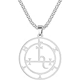 EUEAVAN Sigil of Lilith Necklace for Women Men Hecate Gothic Lilith Goddess Sigil Pendant Lucifer Sign Mythology Pagan Jewelry Gift
