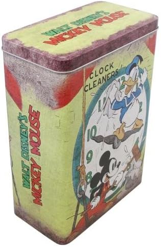 Vintage Disney Mickey Mouse 24 x 17 cm caja de lata grande - verde: Amazon.es: Hogar